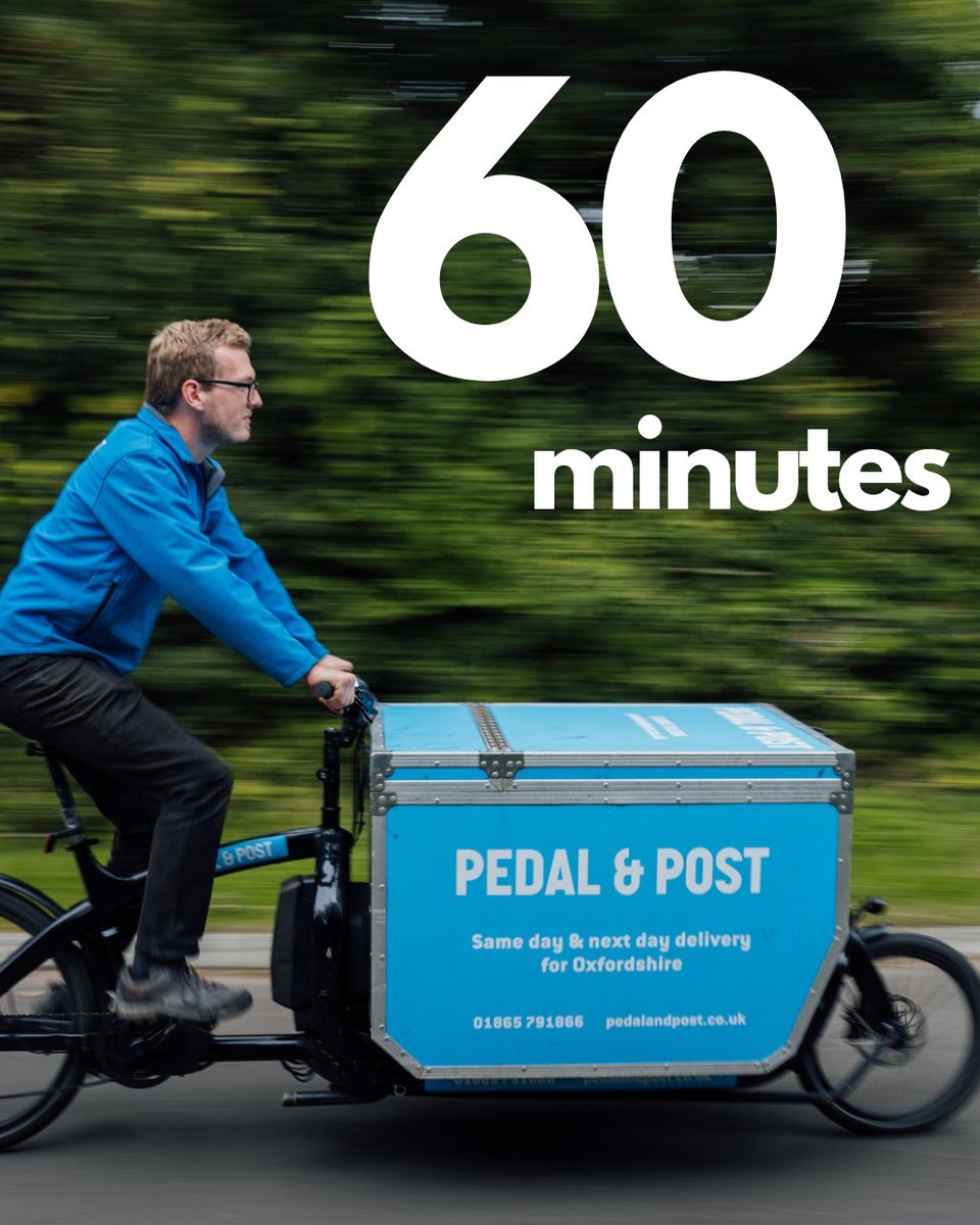 PedalandPost's tweet image. 📦 Our cargo bikes swiftly handle 99% of central Oxford deliveries in just 60 minutes!

🚲 By using our huge fleet of 60+ cargo bikes, cycle lanes, optimised routes, by passing road closures and traffic chaos we keep Oxford communities goods moving!