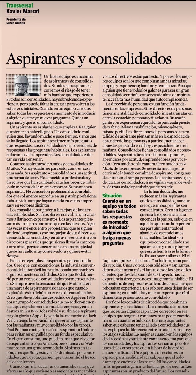 Begoña Pabón (@coachbego) on Twitter photo El equilibrio que funcionaba: experiencia con humildad y apertura con aspiración a nuevas posibilidades.
Equipos que dominan la gestión de la realidad y de las posibilidades.
Gracias <a href="/XavierMarcet/">Xavier Marcet</a> El equilibrio que funcionaba: experiencia con humildad y apertura con aspiración a nuevas posibilidades.
Equipos que dominan la gestión de la realidad y de las posibilidades.
Gracias <a href="/XavierMarcet/">Xavier Marcet</a>