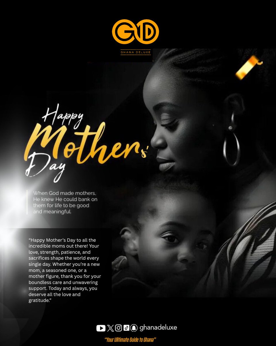 To all the phenomenal women who nurture, lead, and inspire—Ghana Deluxe celebrates you today and every day. Happy Mother’s Day!

 #MothersDay #GhanaDeluxe
 #MothersDay