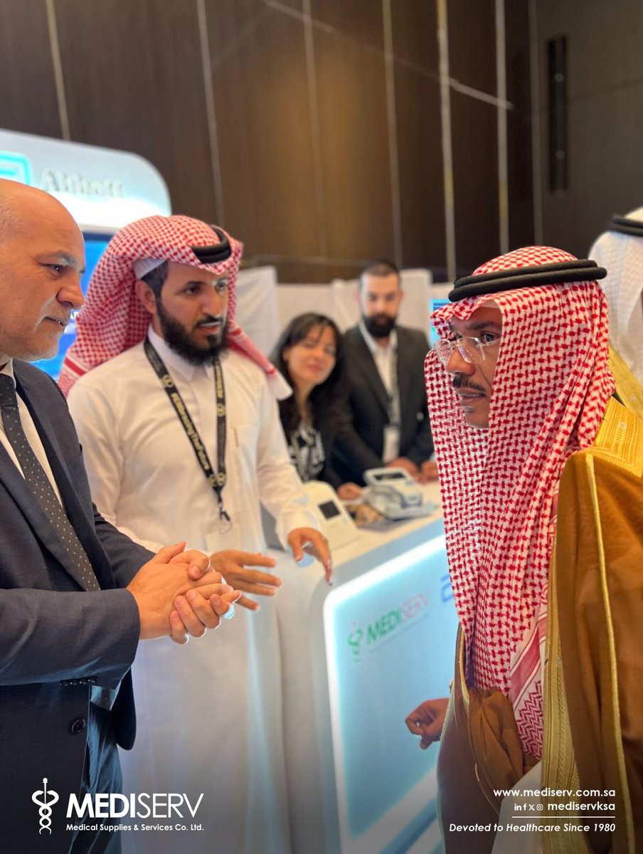 At the 10th Congress of the Saudi Society of Emergency Medicine (#SASEM25), <a href="/MediServKSA/">MediServ</a> proudly showcased <a href="/AbbottGlobal/">Abbott</a>'s groundbreaking i-STAT Dual Biomarker test for mild traumatic brain injury (mTBI). The innovative solution captured strong interest from participants and