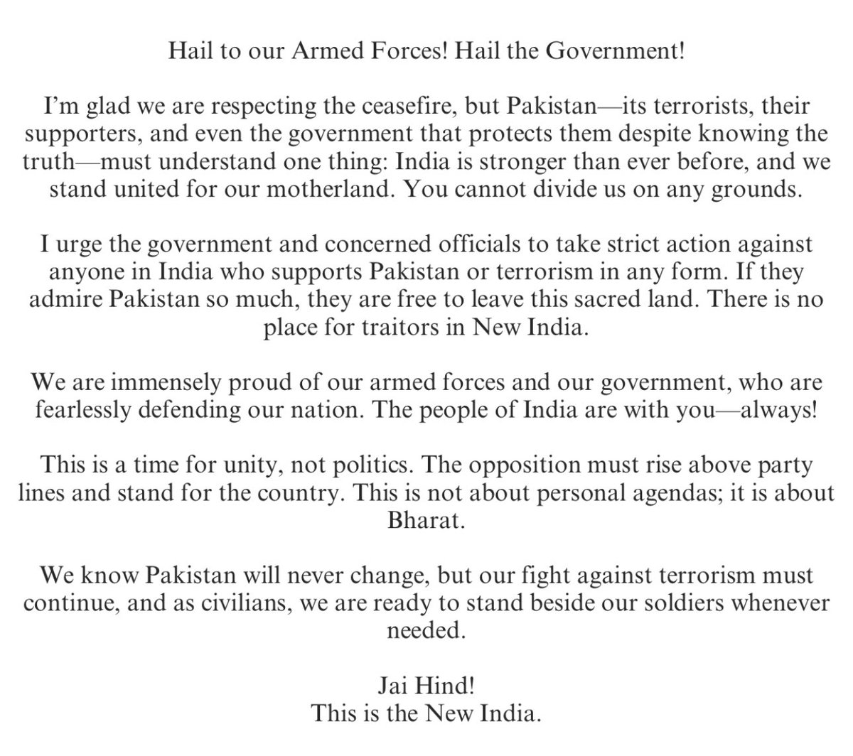 isha_sharma25's tweet photo. Hail to our Armed Forces 🙏🏻 Hail the Government 🙏🏻
@BJP4India @adgpi @IndiannavyMedia @IndianArmyHero @narendramodi @AmitShah @rajnathsingh @SpokespersonMoD @MEABharat https://t.co/zhGjf48DYz