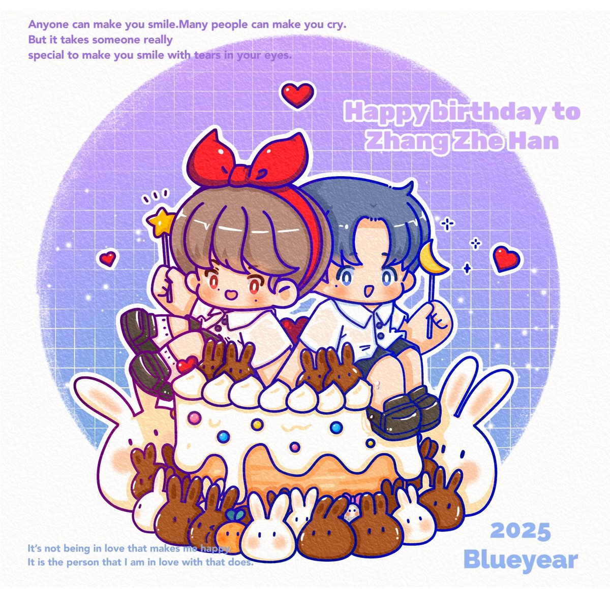 抓住這只兔子
Let's catch rabbits together~
------------------------------------
軟綿綿的棉花糖兔
甜蜜蜜的巧克力兔
今晚到底要挑選哪一種？
當然是......全都要！
抓兔子慶生會來啦！
媽咪生日快樂！

#龔俊
#張哲瀚
#山河令
#橘子皮
#GongJun
#ZhangZheHan
#LLD
#WordofHonor