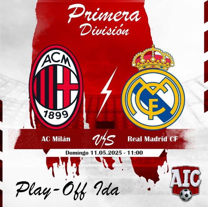 🏆 PLAY-OFFS IDA - PRIMERA DIVISIÓN AICv35
📅 Domingo 11 de Mayo
⏰ 11:00 Hora Colombia
📍 habbo.es
🏷️ habbofutbol.com
👕 AC Milán vs Real Madrid CF
🔴 Se definen los finalistas de esta gran temporada, ¿Quién ganará este emocionante partido? ¡Te esperamos!