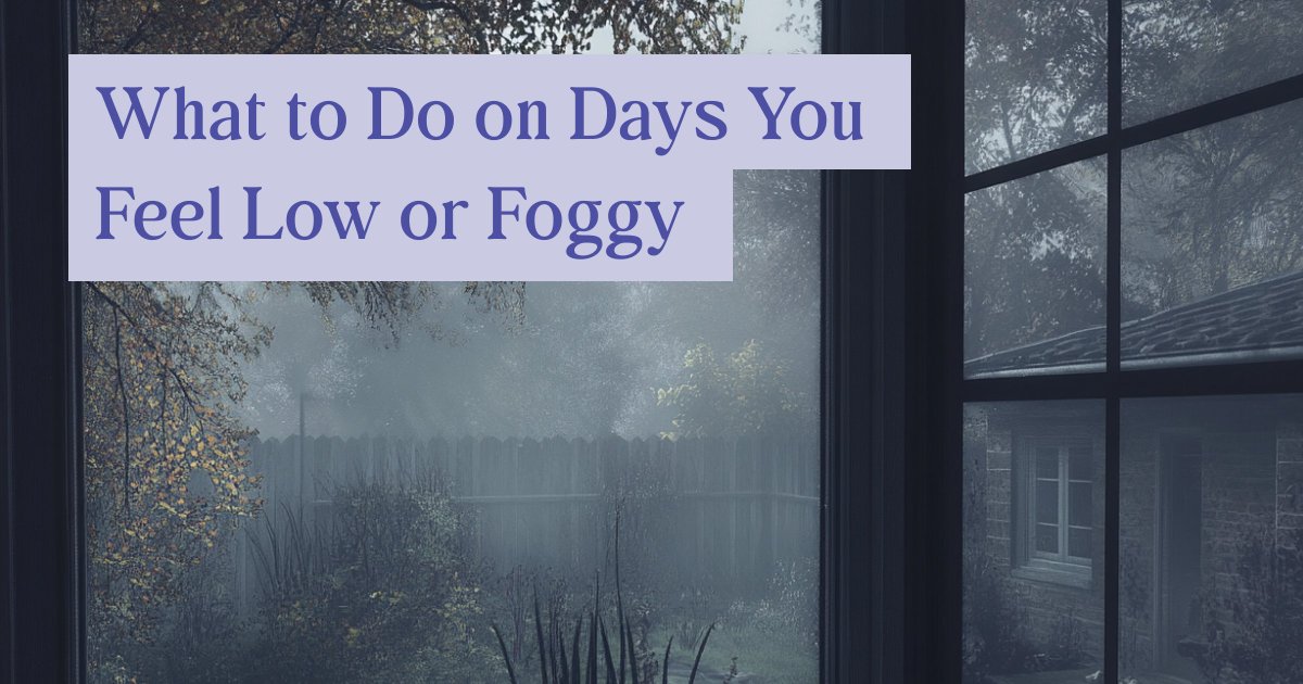 elli_cares's tweet photo. Low energy? Mental fog? Some days are just hard.

 Here’s how to care for yourself with kindness and small steps when things feel heavy.

 👉 https://t.co/0L9dNINUtV

 #BrainFog #LowMood #ElliCares https://t.co/Xs10s8d3yG