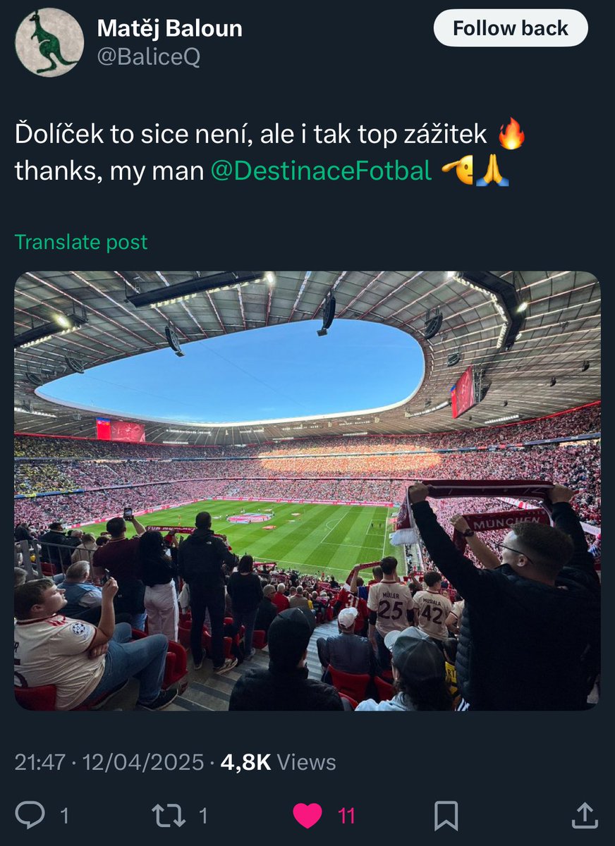 Destinace: FOTBAL tweet media