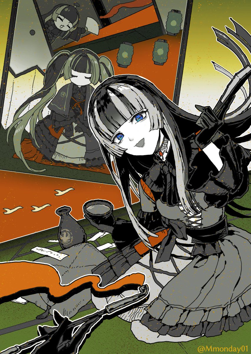 Mmonday01's tweet image. #このタグを見た人はラフと完成絵を載せる
flats VS render