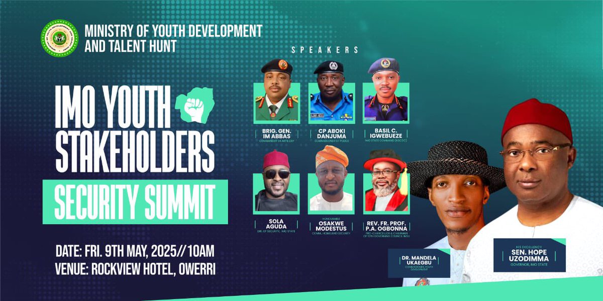 When we say that we advocate for peace, security, and stability, we mean it 💯💯

Here are some photos from our participation at the Imo Youth stakeholders security summit convened by the Imo state Ministry of Youth Development.

#imostate #CSAAE #peace #Security