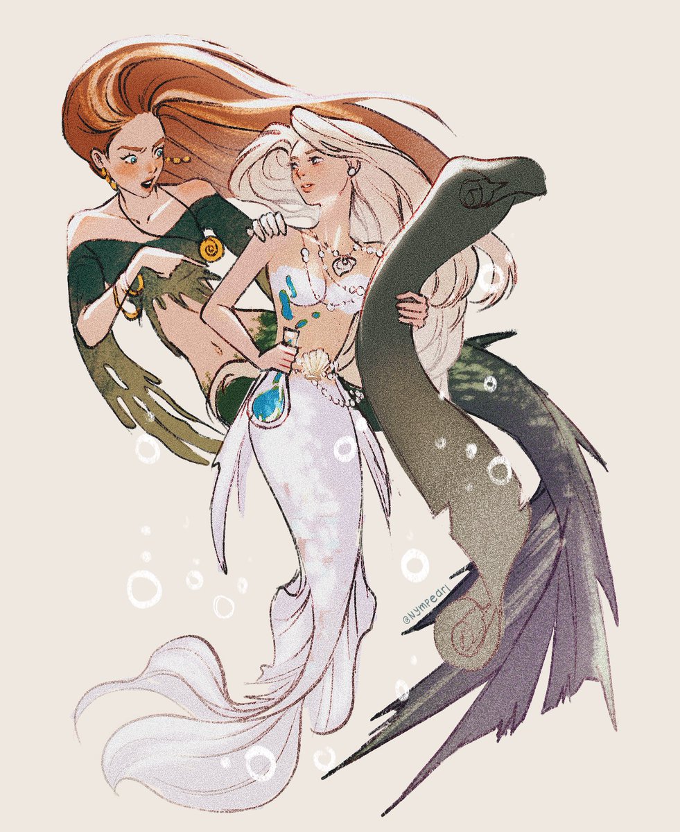 nympearl's tweet image. Sea witch in training 🧜‍♀️🧪 #mermay