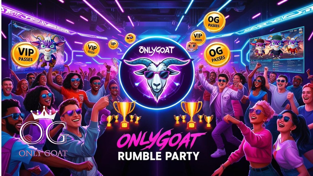 🎉SOIRÉE RUMBLE DE FOLIE SUR ONLYGOAT DISCORD!🎉
Rejoignez-nous pour une soirée explosive pleine de fun, de défis et de surprises!🔥
Exclu : Les plus beaux lots sont réservés aux détenteurs de l'OG Pass!🏆
📅Quand ? 27 mai à 21h00
 📍Où ? Discord OnlyGOAT👇🏻