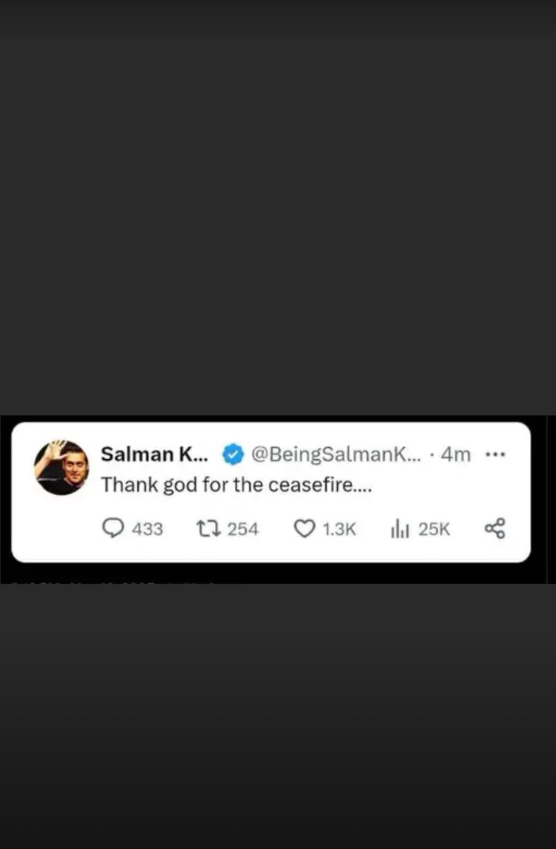 Tweet delete kyu kiya……
<a href="/BeingSalmanKhan/">Salman Khan</a>