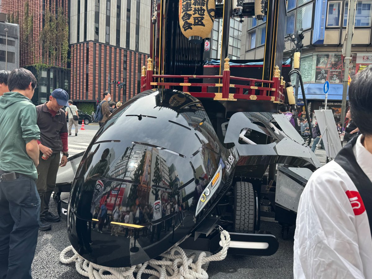 Umiwashi's tweet photo. #神輿
#山車
#秋葉原 
#神田祭2025

現代版山車…
なんか、かっけー https://t.co/QMBjHiqO3k