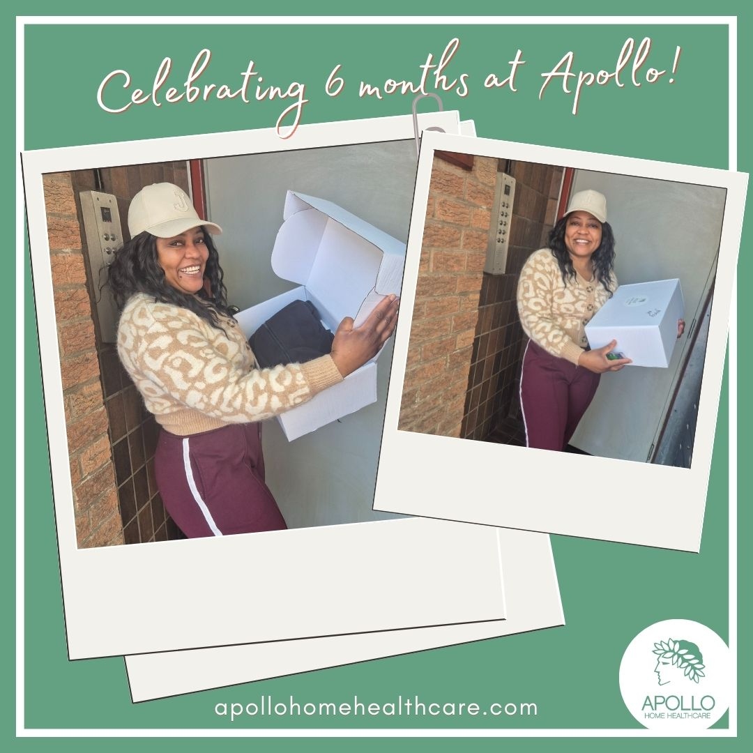 ApolloHHC's tweet image. 🌟 Celebrating Loyalty &amp;amp; Dedication! 🌟

Our amazing Healthcare Assistant, Jenny, proudly holds her 6-month loyalty pack—a token of appreciation for her hard work! 

Thank you for making a difference every day! 💚

#ApolloHomeHealthcare #TeamApollo #LoyaltyReward