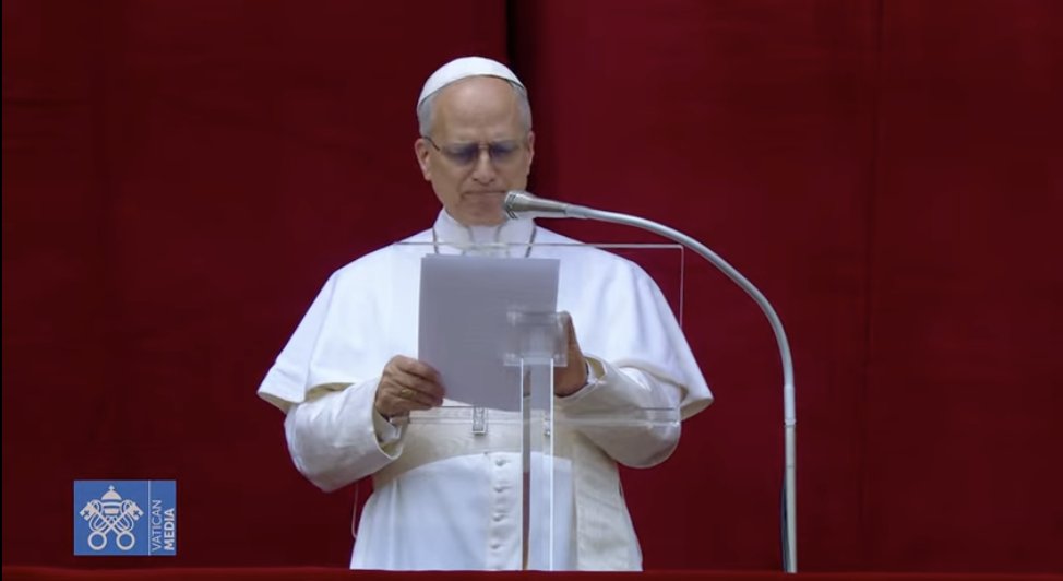 🔴AHORA: “Considero un don de Dios el hecho de que el primer domingo de mi servicio como Obispo de Roma sea el del Buen Pastor, el cuarto del tiempo de Pascua”. #ReginaCaeli #PapaLeonXIV #IVDomingodePascua