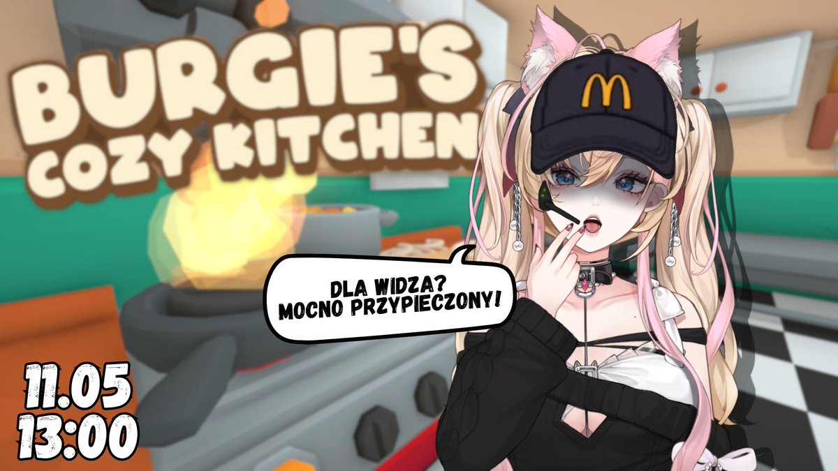 Pyszny burgier od streamerki?!

Wpadnij na stream, napisz !Burgie a ja z wielką przyjemnością zrobię twojego wymarzonego burgera!!!
(wcale do niego nie napluje (ᵕ—ᴗ—) )

♡ 13:00
♡ twitch.tv/sotekatter

#PLVtube #Vtuber