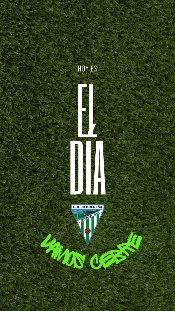 ✅ Día de final de temporada.

Día grande de <a href="/CDCebre/">C.D. Cebrereña</a> 🤍💚