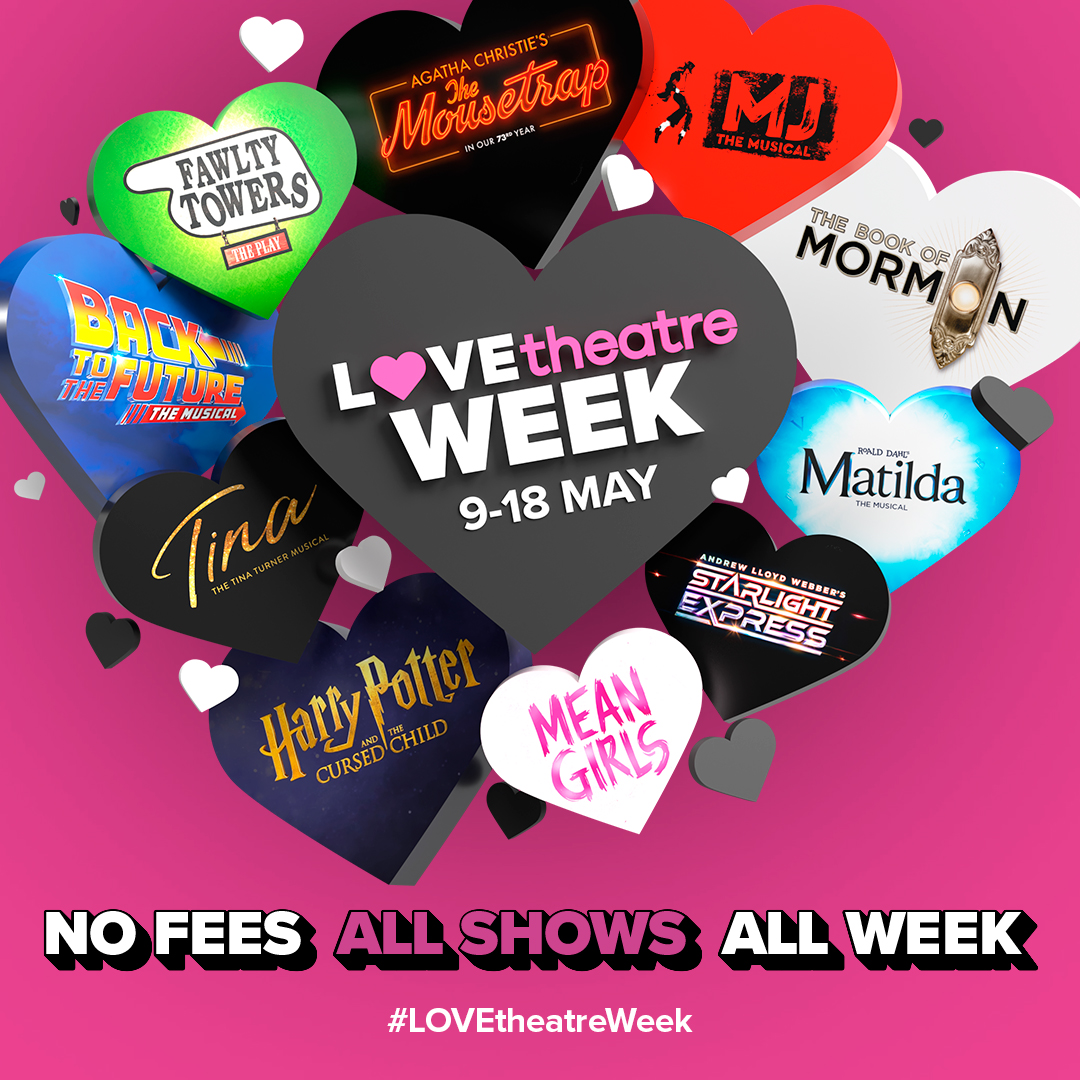 LOVEtheatre Week is now LIVE. 
NO FEES across London's
Top Shows until the 18th May!
 
uktheatre.link/atg
 
#theatre #theater #westend #ambassadors #lovetheatre