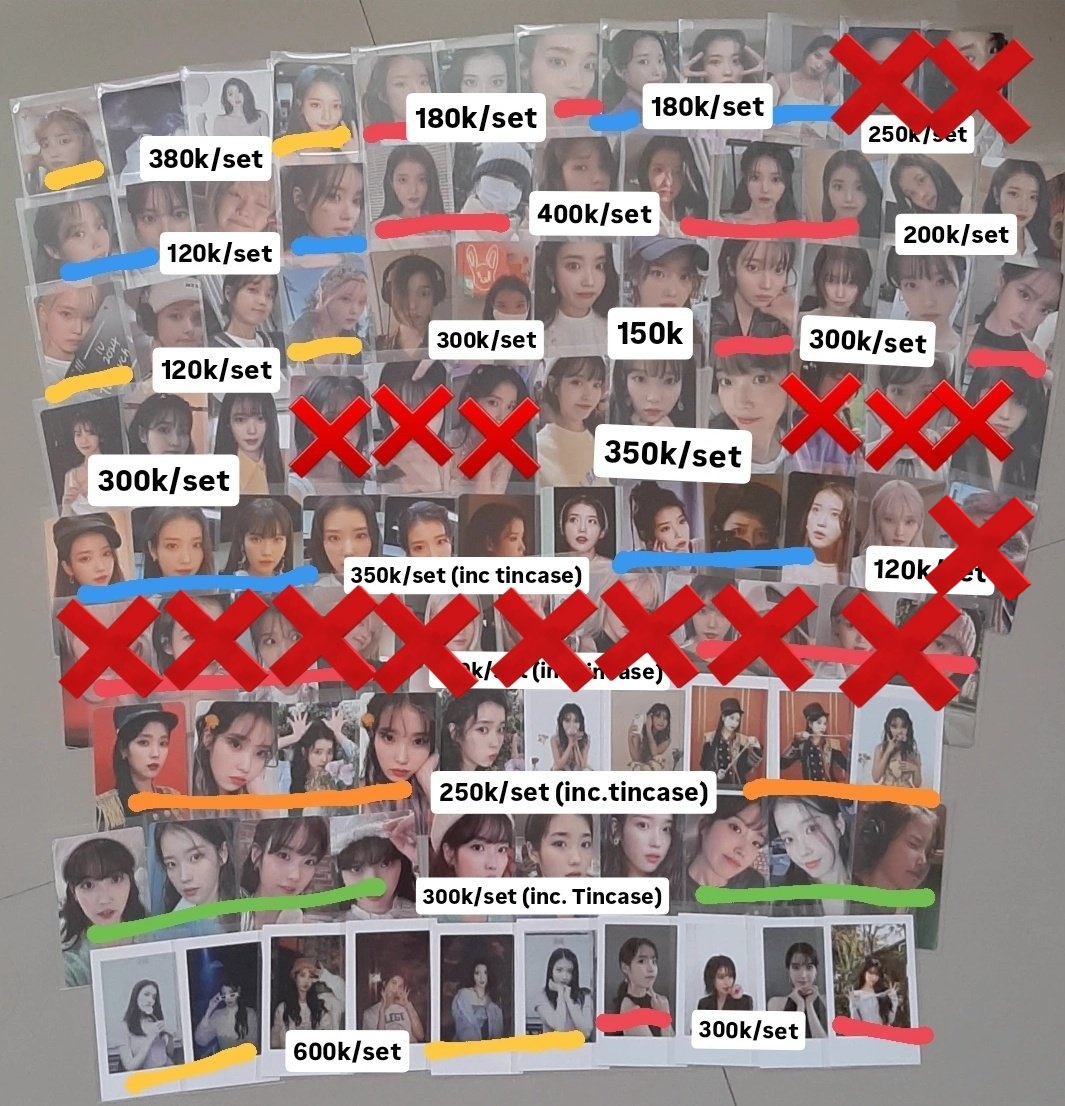 wts (want to sale)
photocard pc IU 
아이유 포카
Sell ⭕️

📍Ready INA 🇮🇩
• price in IDR (negotiable)
• co shopee tokopedia / ship WW ✓