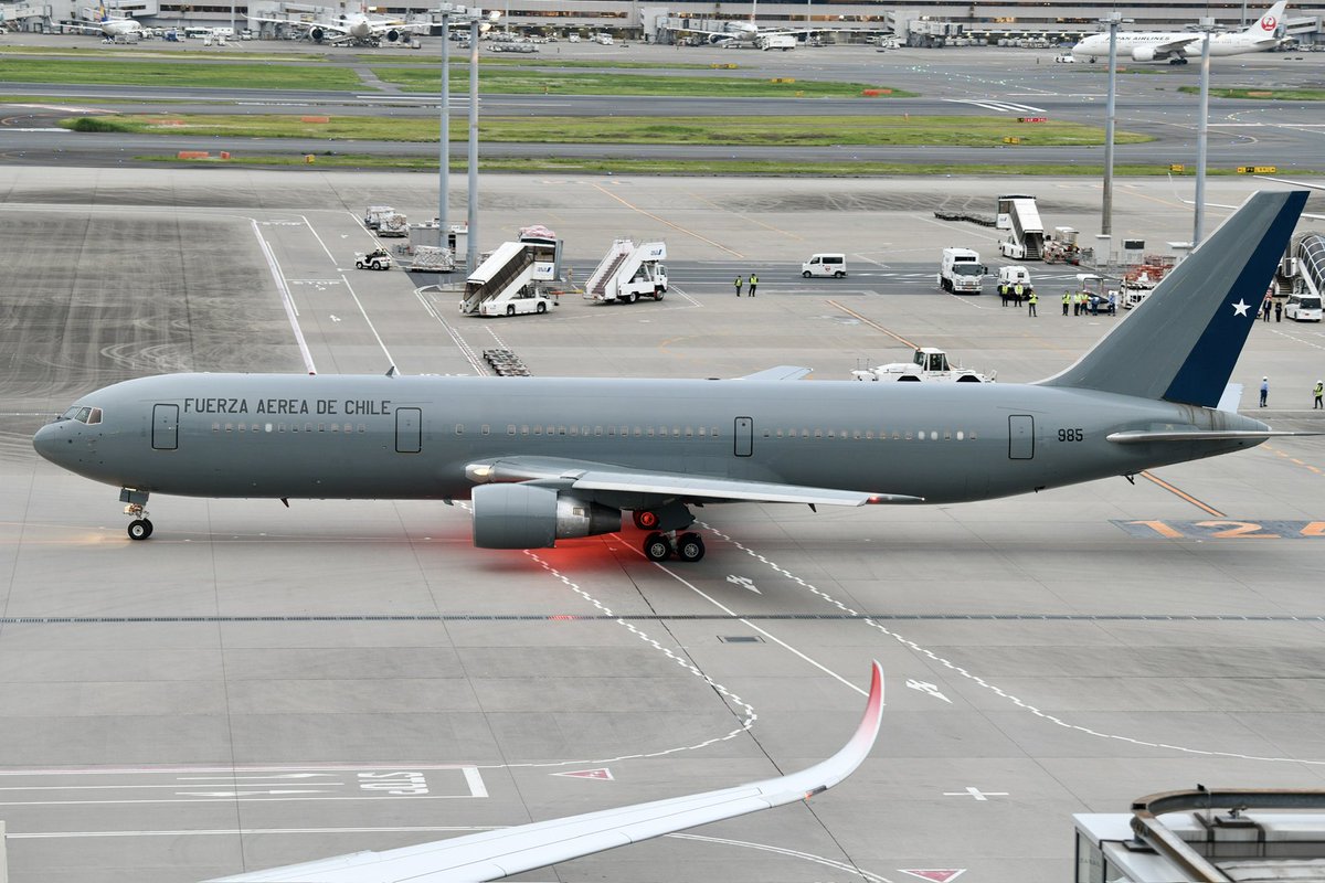 TAKE83170081's tweet image. チリ空軍の到着は見れなかったけど、仕事が終わってから出発を撮りに行って来た!!😁

#RJTT
#羽田空港