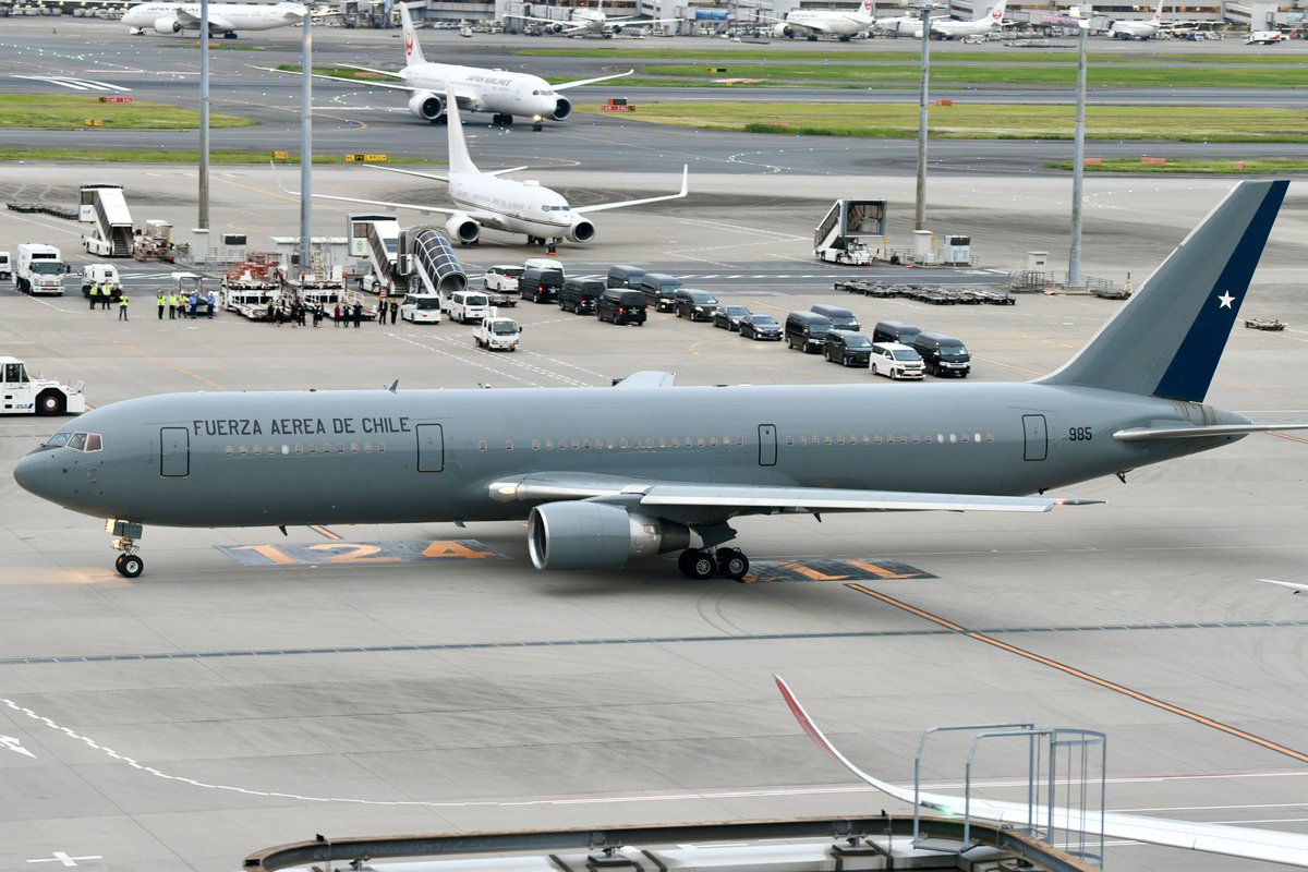 TAKE83170081's tweet image. チリ空軍の到着は見れなかったけど、仕事が終わってから出発を撮りに行って来た!!😁

#RJTT
#羽田空港