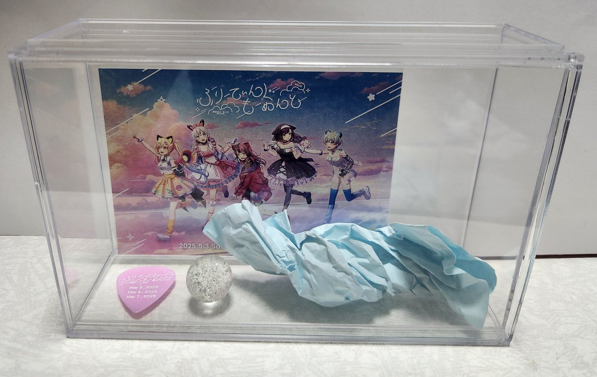 krousagi's tweet image. こないだの ゆめみたライブがめっちゃよかったので コーナーを新設
包み紙も ののかちゃんが投げてくれたので永久保存です！(笑)
#ゆめみた3rdlive_大阪 
#ゆめみた 
#夢限大みゅーたいぷ