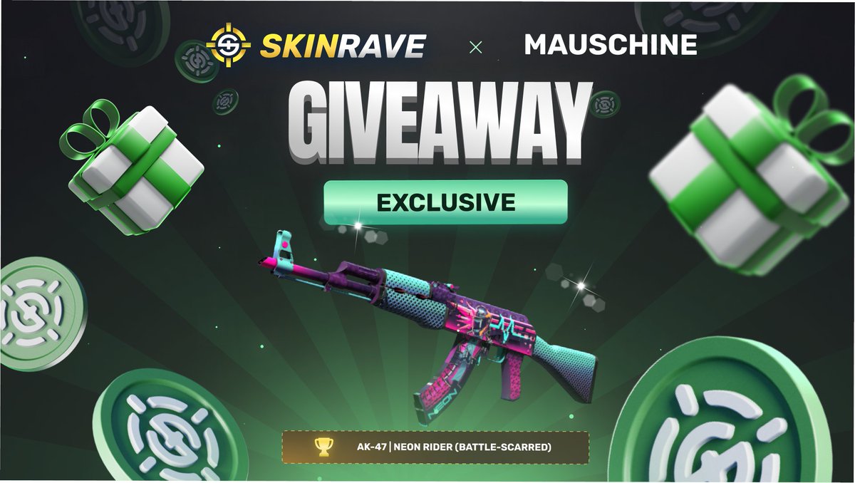 MAUschine (@mauschine) on Twitter photo Kleines Willkommens-Giveaway! Von meinem neuen Partner <a href="/skinravegg/">SkinRave.gg</a> x <a href="/mauschine/">MAUschine</a>
Teilnahmebedigungen:
Skinrave-ID posten + <a href="/skinravegg/">SkinRave.gg</a> + <a href="/mauschine/">MAUschine</a> follown! LIKE + RT!
skinrave.gg/en?r=mauschine klicken und Code aktivieren!
Tag 2 m8s!
Viel Glück! In 7 Tagen wird ausgelost! 🥰 Kleines Willkommens-Giveaway! Von meinem neuen Partner <a href="/skinravegg/">SkinRave.gg</a> x <a href="/mauschine/">MAUschine</a>
Teilnahmebedigungen:
Skinrave-ID posten + <a href="/skinravegg/">SkinRave.gg</a> + <a href="/mauschine/">MAUschine</a> follown! LIKE + RT!
skinrave.gg/en?r=mauschine klicken und Code aktivieren!
Tag 2 m8s!
Viel Glück! In 7 Tagen wird ausgelost! 🥰