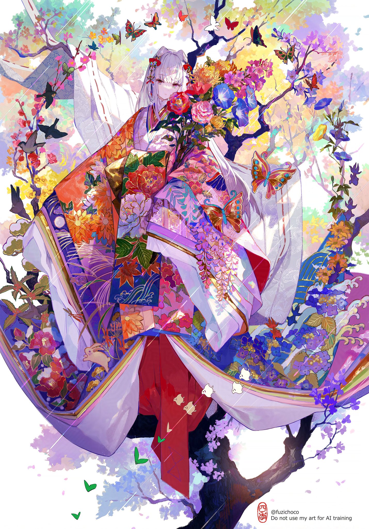 四季織りの着物　B4特殊印刷アート　藤ちょこ先生 614hc3ffk7L._UF350,350_QL50_.jpg