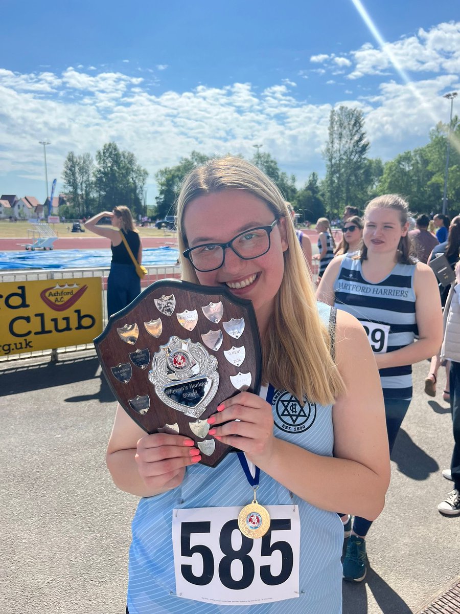 Congratulations to our very own Ms Fenner who was crowned Kent champion at Hammer throw today.