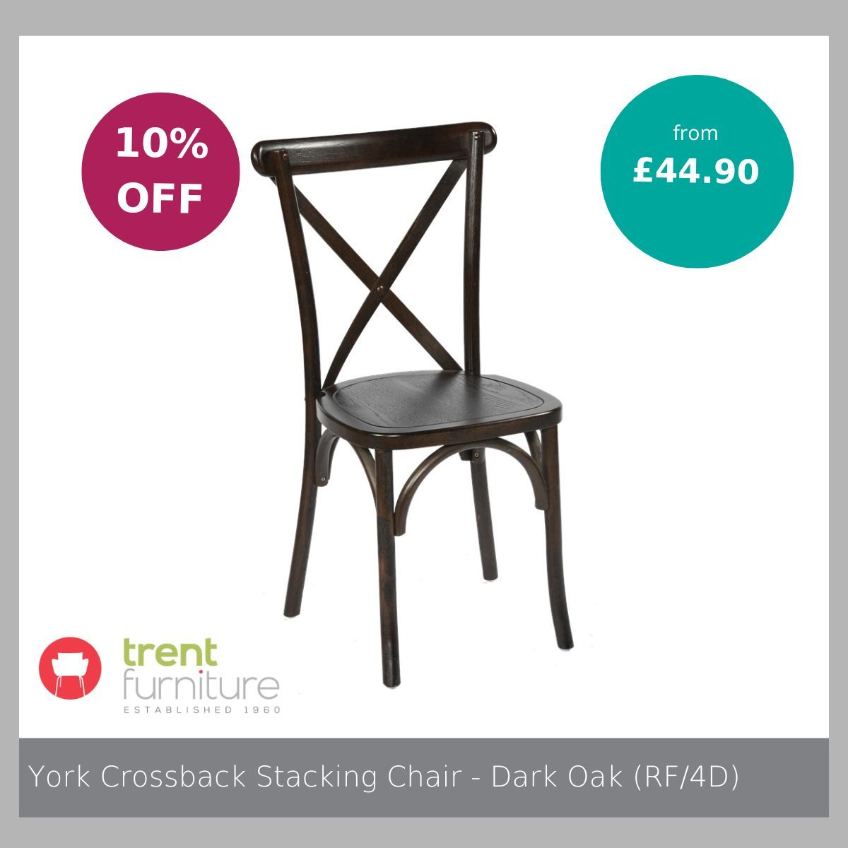 TrentFurniture's tweet image. Stackable up to 8 high, available in 4 wood finishes and now with 10% off, the York Crossback Stacking Chair is a classic. Choose the simplicity of a wooden seat or add a padded seat pad. Find out more bit.ly/4icj1dC
#stackingchair #stackablechair