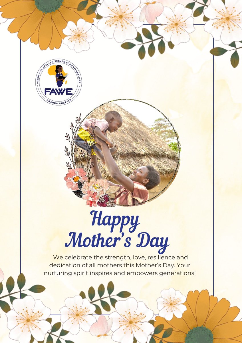FAWE Uganda honors all mothers this Mother’s Day for their strength, love, and unwavering support in nurturing future generations. Your dedication inspires us to continue advocating for girls’ education and empowerment across Uganda. Wishing every mother a day filled with peace,