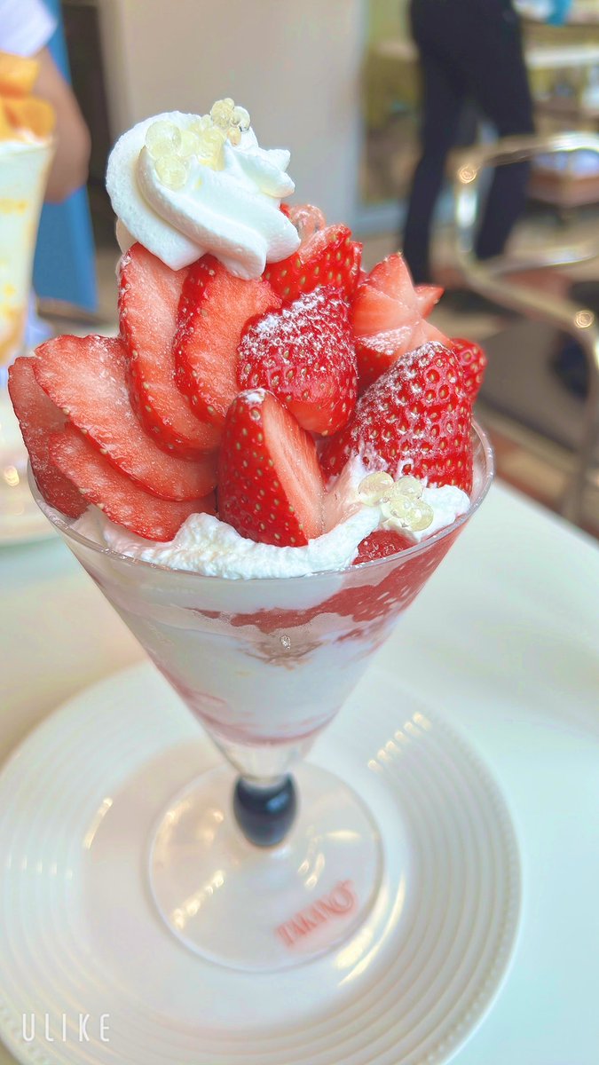 moegp_masiro's tweet photo. 今日は仲良しのお兄さんとデートコースでパフェを食べに行きました✨

いちごが甘くて美味しかったです☺️

ましろ🧸🍼 https://t.co/SDjTBypzph