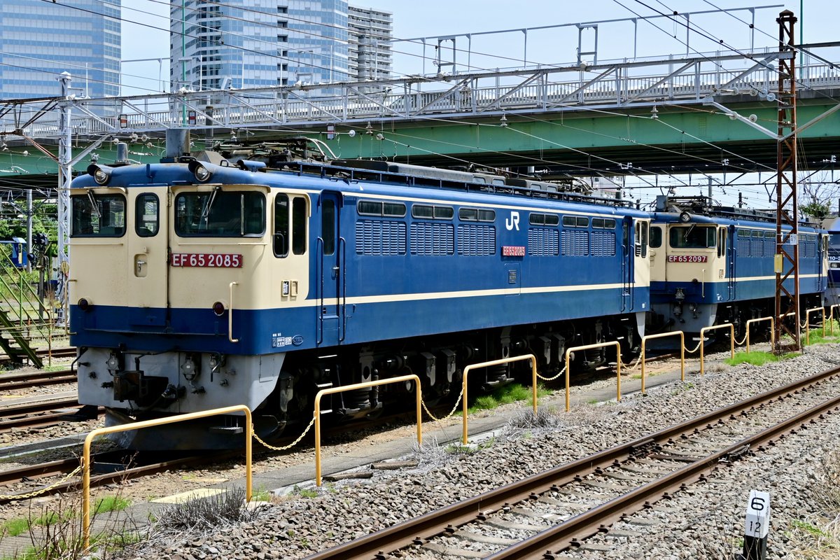 2025年5月11日 新鶴見機関区 西機待線 EF65 2097 EF65 2085 #EF652097