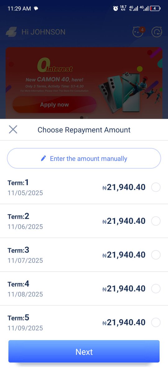 Johnsonii20's tweet photo. @olamiddeee Easy buy phone loan expire today 8053005316
Opay
Ifedayo Johnson O https://t.co/0BhiY5ubOr