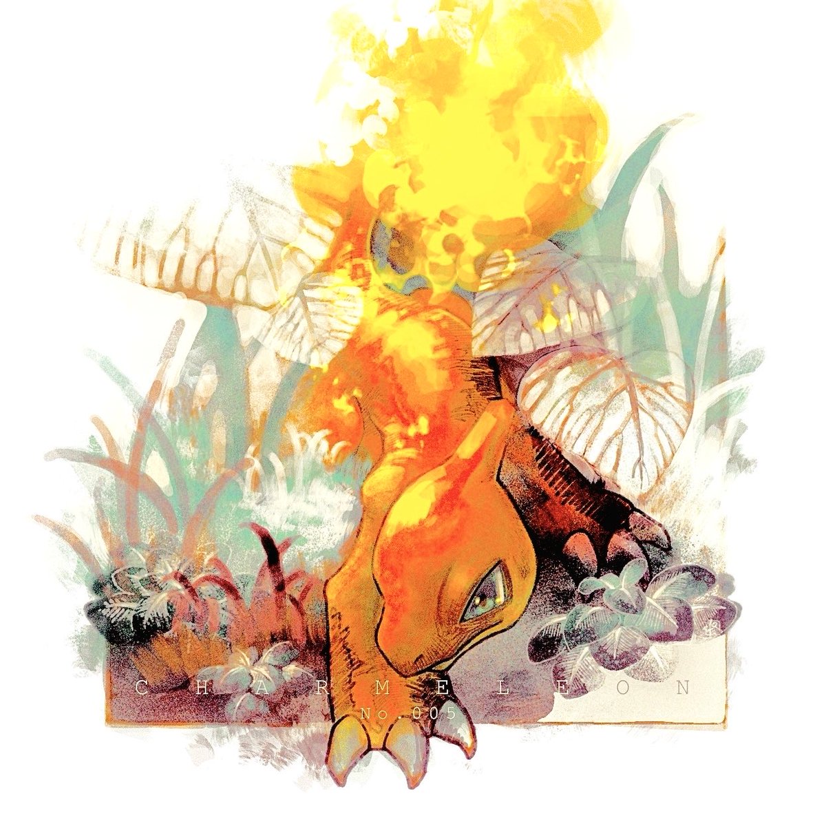 リザード　/ Charmeleon 
 #ポケモン #ポケモンイラスト #Pokémon #pokemonfanart