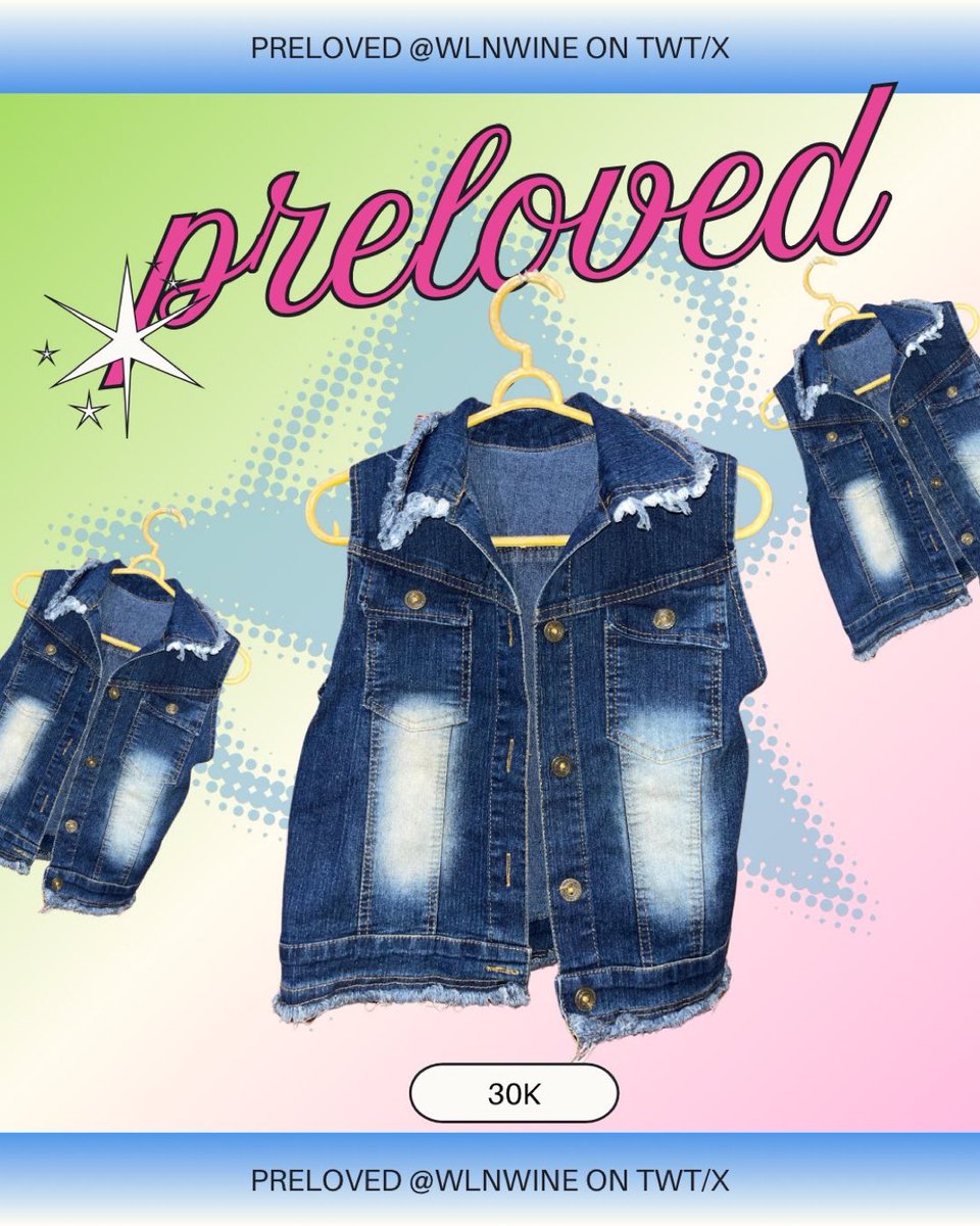 WlNWINE's tweet photo. blouse gemas, kemeja crop, vest jeans yuk jajan🎀 harga exc admin+packing yahh🍊 https://t.co/DBX8czOkIY