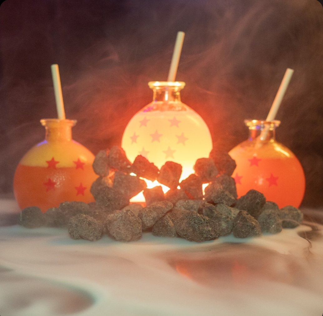 It's over 9000!!!!!

The Dragon Ball cocktail- 
Bacardi Spiced
Raspberry Syrup
Tropical Red Bull
Lime Juice

Come grab these balls, dragon your balls out of bed and down to Pixel Bar from May 16th!