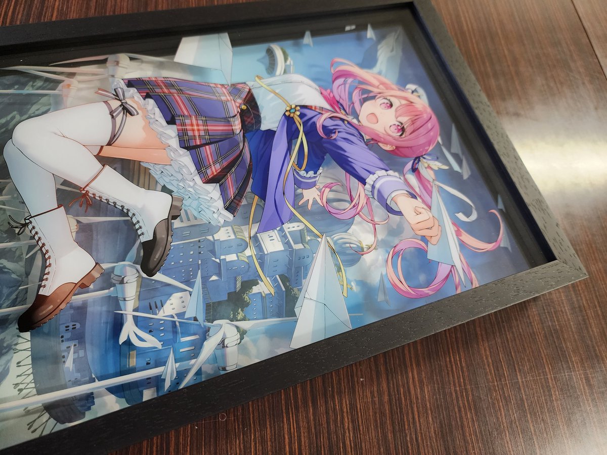 カントク先生の立体アクリルアート。3層構造の豪華仕様です。直筆