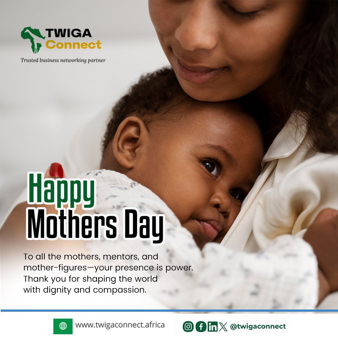 Happy Mother’s Day from Twiga Connect!
To the women driving families, communities &amp; economies — your resilience powers our future. We celebrate your strength, leadership &amp; love.

With gratitude and admiration,
Twiga Connect

#MothersDay #TwigaConnect ##WomenInEconomy