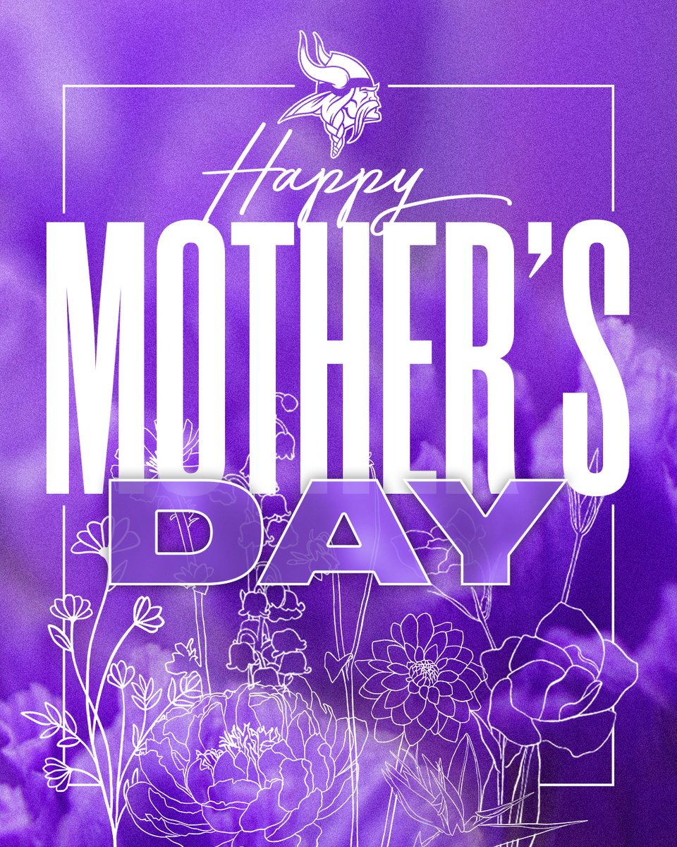 Vikings's tweet photo. Happy Mother's Day! https://t.co/sbSWfqGMFt