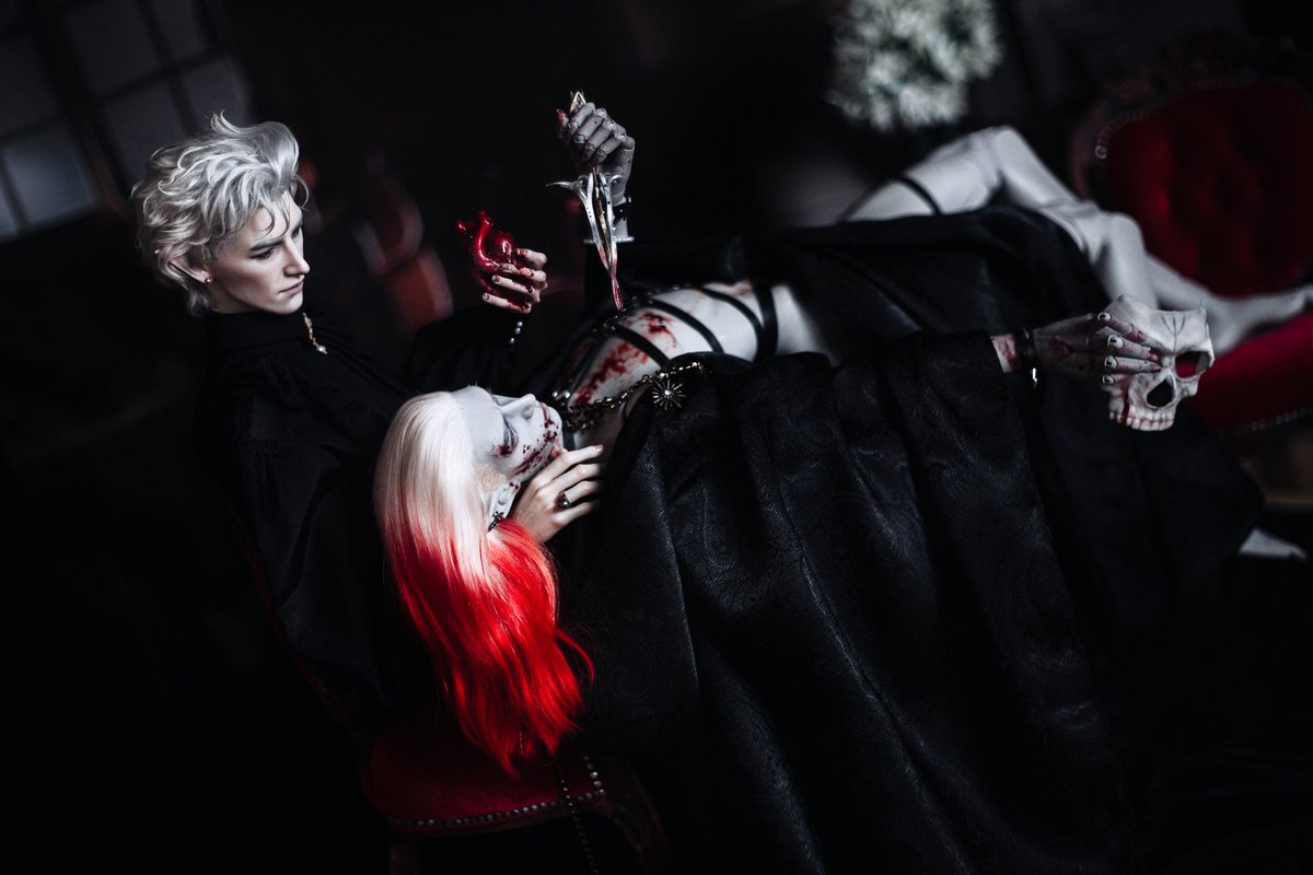 Heartless 
Astarion Ascendant and Dark Urge Tenebrae  
. 
As a vampire spawn Tenebrae would give anything his host desires
 #baldursgate3 #bg3 #darkurgexastarion #darkurge #baldursgate3cosplay #bjd #balljointeddolls #bjdphoto #cosplay #baldursgate3fanart #astarion #astarionbjd
