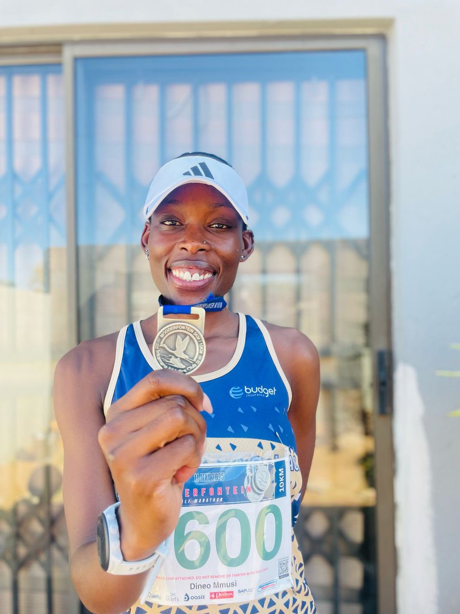 Congratulations to our member <a href="/Didi_Mmusi/">Dineo 🇿🇦❤️</a> on her podium finish at the Mooderfontein Half Marathon in the 10km race &amp; securing a 3rd spot! 

We’re proud of you 🙌🙌🙌

#RunningWithSoleAC #RunningWithTumiSole 

#winnerscircle #Winner #Podium #PodiumFinisher