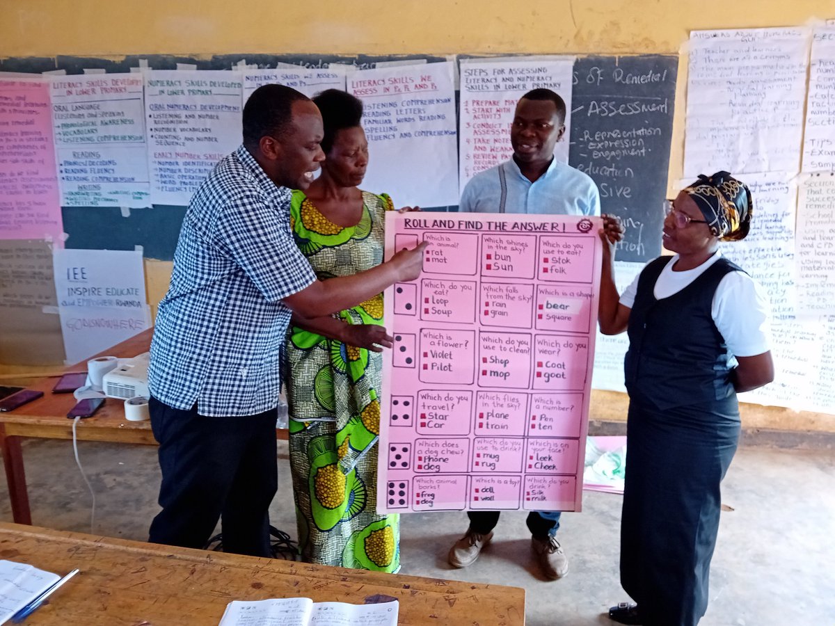 The refresher training for lower primary teachers and SBMTs on the Learning Inclusion for Transformation, Remedial Learning Program implemented by IEE Rwanda. I supported participants in developing teaching materials that can be used in the Remedial Learning Program.