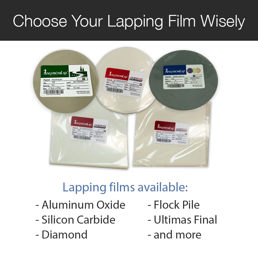 Choose your #lappingfilm wisely.

Visit Booth F54 in Hall 8 during #ANGACOM, to speak with our technical experts to determine which lapping film you should be using to achieve the best results for your #fiberoptic polishing process. 

View our products: bit.ly/3RIToXe