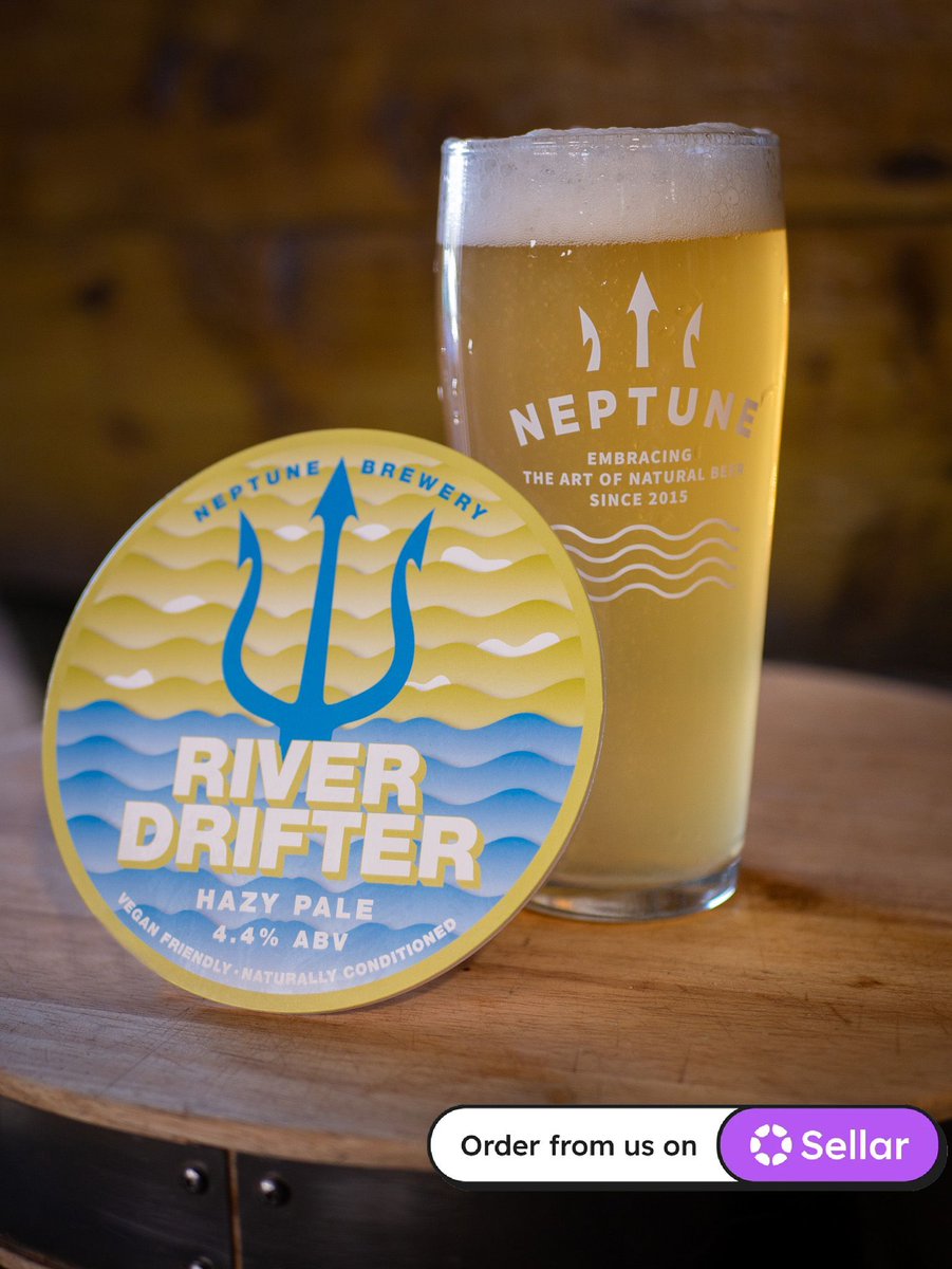 Fresh drop alert 🍺 River Drifter has just landed!

This juicy New Zealand Hazy Pale is bursting with tropical fruit flavours with hints of grape, balanced by bright citrus fruits leading to a refreshing finish.

Ready for a refreshing summer pint?☀️

Available in cask and keg.