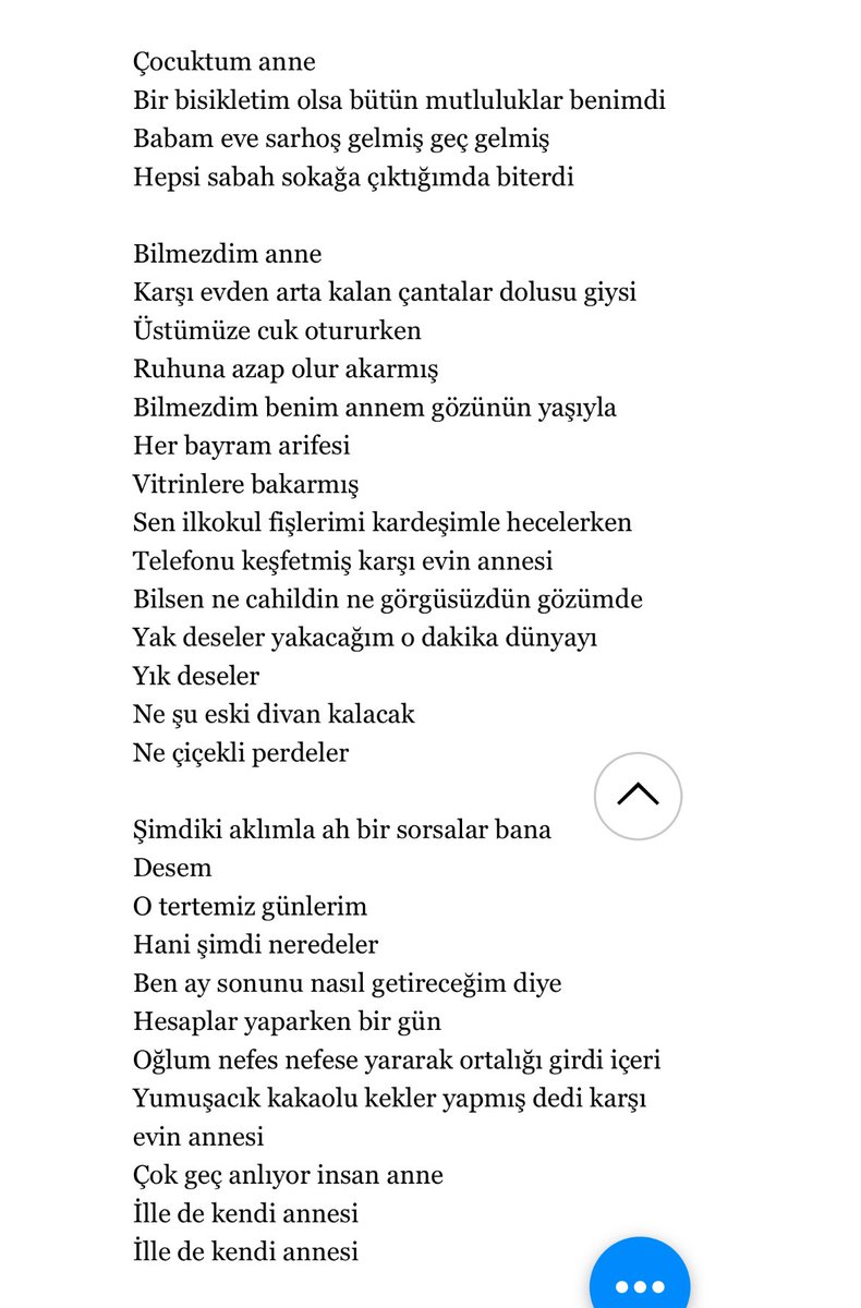 psykoray's tweet photo. her anneler günü? aklıma gelen dilek kartal’ın “anneme okunmasın lütfen” şiirini paylaşmayı adet haline getirdim. bu yıl bu seriye deniz inan’ın “karşı evin annesi” şiirini de ekliyorum. duygu ve düşünce yüklü bu iki şiiri de okumanız ısrarla tavsiye olunur. https://t.co/vOi5maPWZl