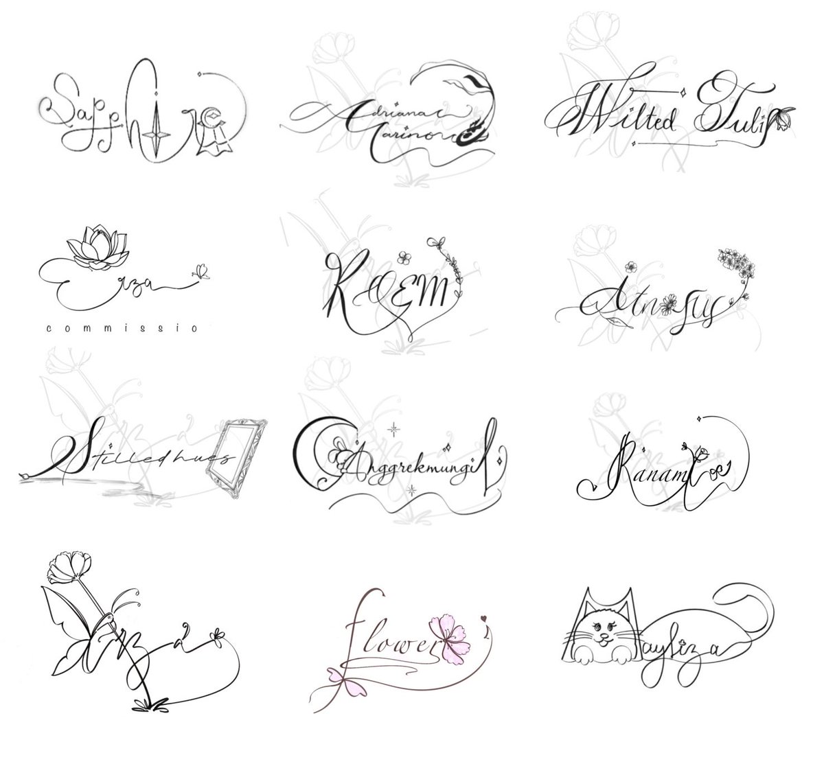 zha_Erza's tweet photo. Please RT 🙏
Halo, aku open signature/watermark/logo/judul commission.
Harga mulai:
Simpel 35k+, detail 50k+.
Logo/judul: 70k+
Bisa untuk oc, kreator, fp, novel dll ya.
Jika tertarik silakan dm, ya. ;)
#Commission #commissionopen #signature #watermark #zonauang #zonakarya https://t.co/WMRCxi9kIA
