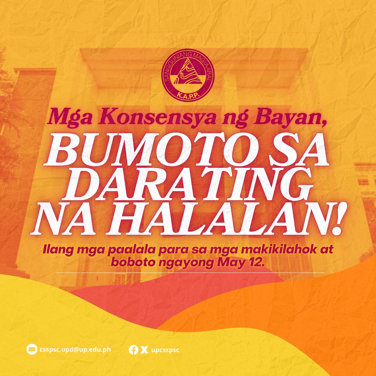 UP CSSP Student Council tweet media