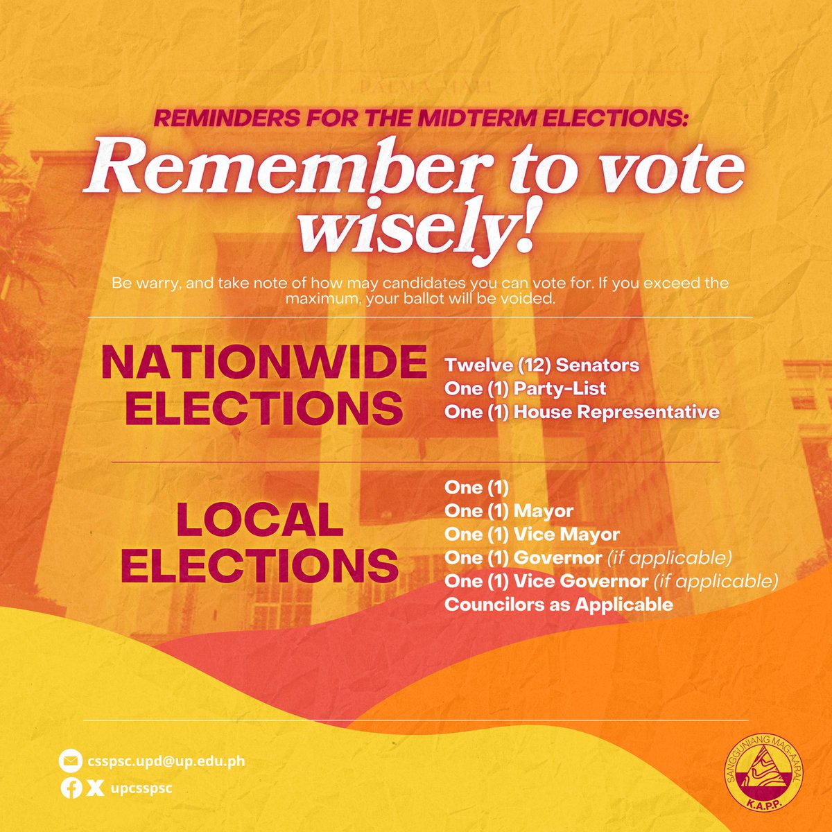 UP CSSP Student Council tweet media