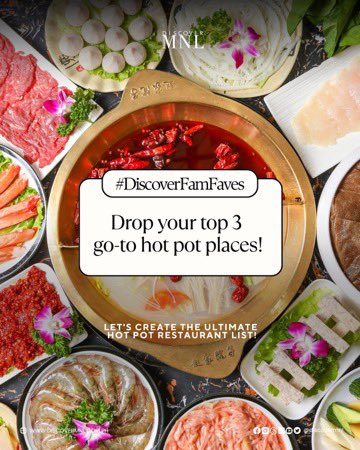 DiscoverMnl's tweet photo. Alright, #DiscoverFam, it’s time for another #DiscoverFamFaves!🔥🍲
Where’s your favorite place to get hot pot? Drop your top 3 go-to spots in the comments below and let’s create the ultimate hot pot guide together! 👇 Let’s find the best broths in town!
#DiscoverMNL https://t.co/KQG1jRHWzb