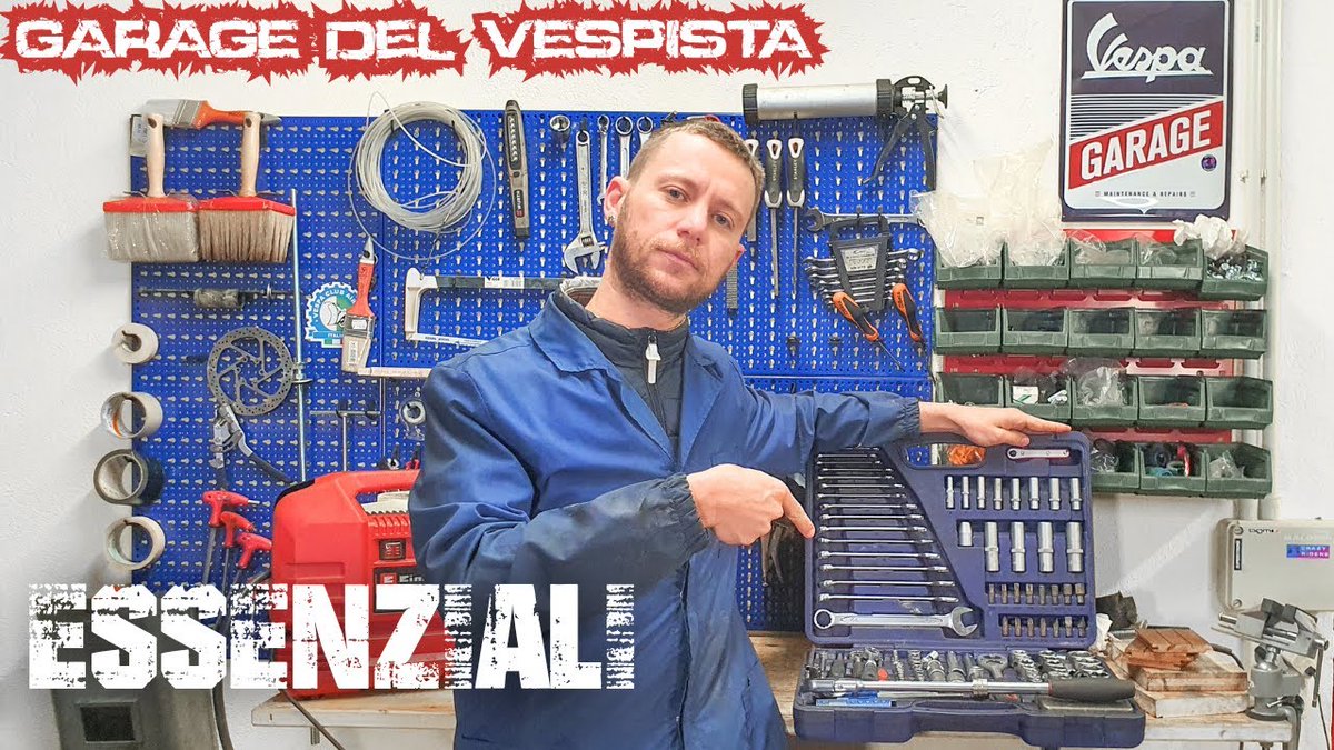 Vediamo insieme 15 attrezzi ed accessori base per creare il garage del vespista!
youtu.be/nXquFFd6TYA
#faidate #vespa #officina #motori