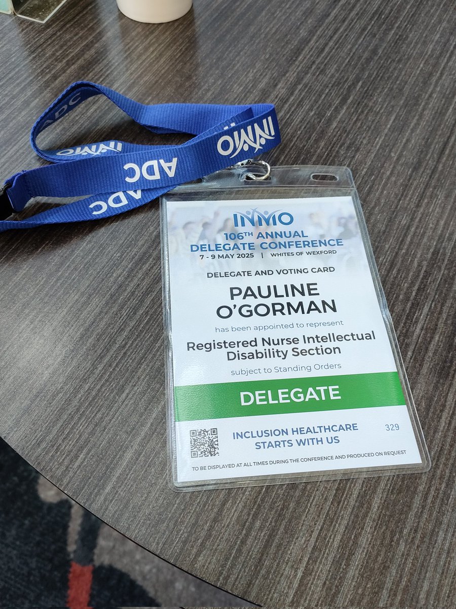 Wonderful support for RNIDs, ID nursing at the INMO ADC conference this year in Wexford. The student section was well represented and their motion called for the recruitment and retention of ID nurse students. Both motions passed unanimously ☺️👌